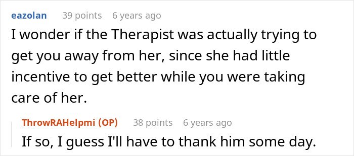 Screenshot of an online discussion about a man giving his wife a second chance after she leaves and begs to reconcile.