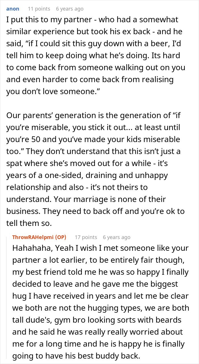 Reddit discussion about a man giving his wife a second chance after she leaves and the internet shares thoughts.