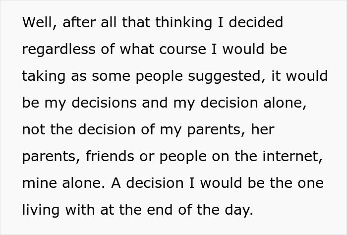 Text excerpt showing a man&rsquo;s thoughts on giving his wife a second chance after she leaves and begs him to take her back.