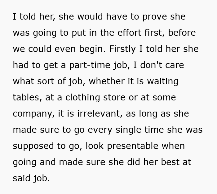 Man gives wife a second chance after she leaves and begs him to take her back, sharing conditions for effort and change.