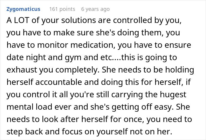 Comment discussing challenges of giving a wife a second chance and the importance of accountability in relationships.
