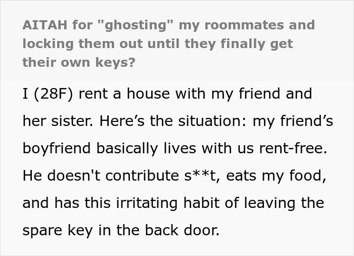 Woman fed up with being roommates&rsquo; personal doorman, ignoring calls while discussing key and house-sharing issues.
