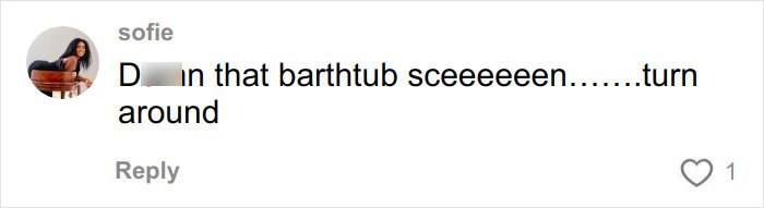 Comment on Bridgerton star&rsquo;s steamy bathtub scene, expressing shock and telling to turn around.