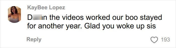 Screenshot of a woman’s comment discussing the boyfriend’s YouTube history and realizing she must escape the situation.