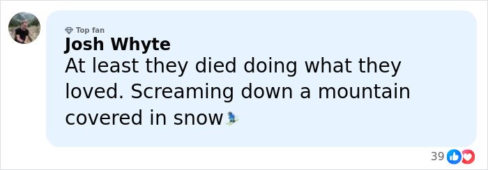 Comment about six mothers who enjoyed time off together and tragically lost their lives in a mountain snow incident.