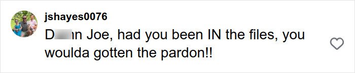 Comment on Joe Exotic's post about Epstein files displayed on a mobile screen, highlighting internet reaction.
