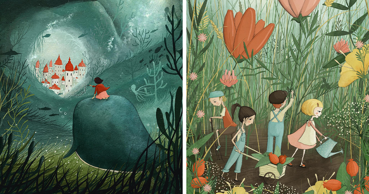 30 Magical Illustrations By Maja Lindberg That Blur The Line Between Fantasy And Reality