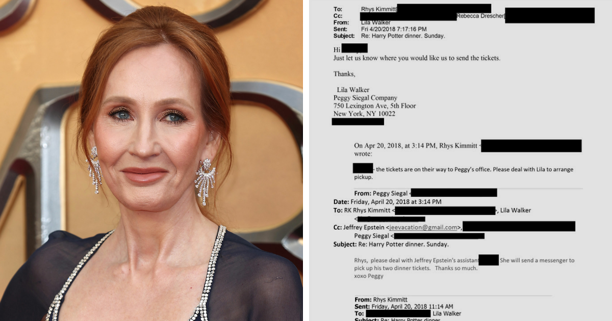 Newly Released Epstein Doc Has ‘Harry Potter’ Fans Furious With JK Rowling