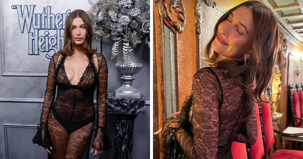 “Wearing Lingerie”: Hailey Bieber’s Outfit For ‘Wuthering Heights’ Premiere Sparks Backlash