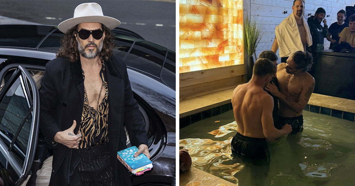 Russell Brand Sparks Outrage With More Disturbing Charges Days After Baptizing Over 20 People In Hot Tub