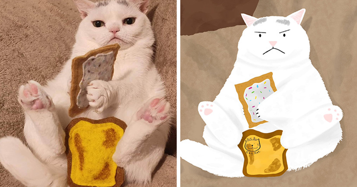 29 Adorable And Hilarious Animal Photos Drawn By This Artist