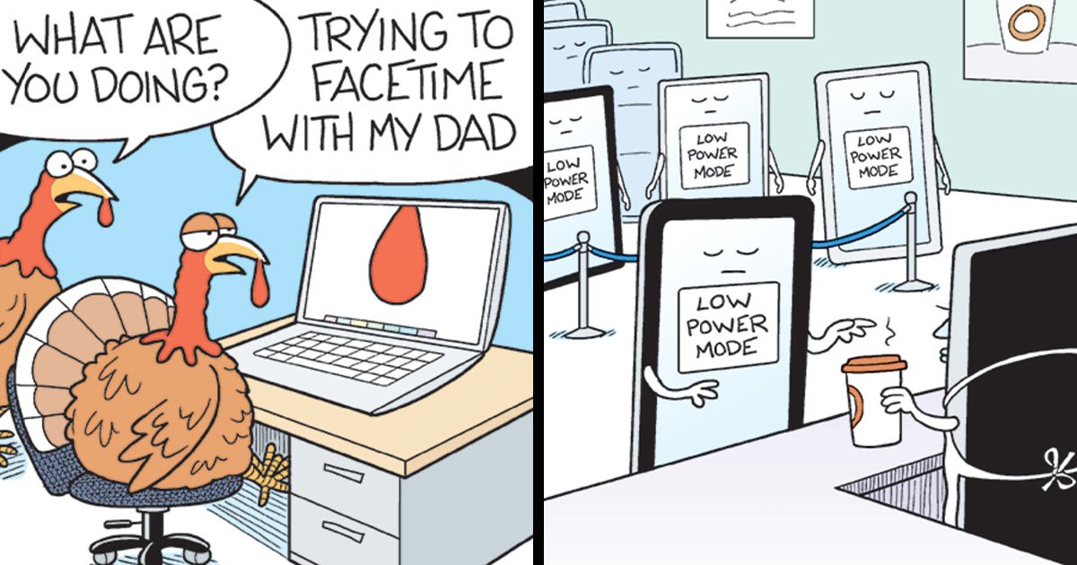Mark Parisi Is Back With 42 New “Off The Mark” Cartoons Full Of Everyday Humor