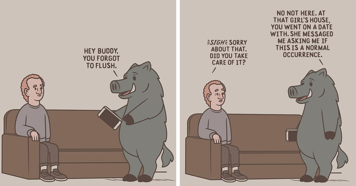 “Soup Or Salad”: 29 Quirky And Relatable Comics By Tom Mike Hill