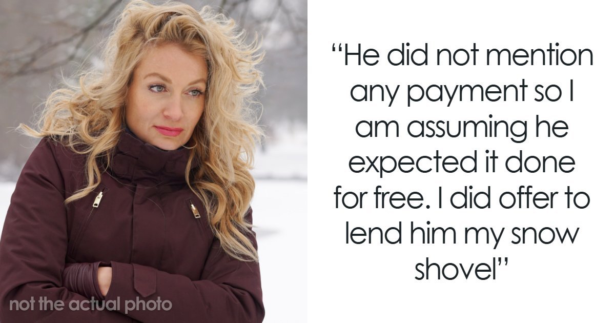 Woman Refuses To Lend Her New Snow Blower To A Neighbor She Never Met Before, Gets Called Ridiculous