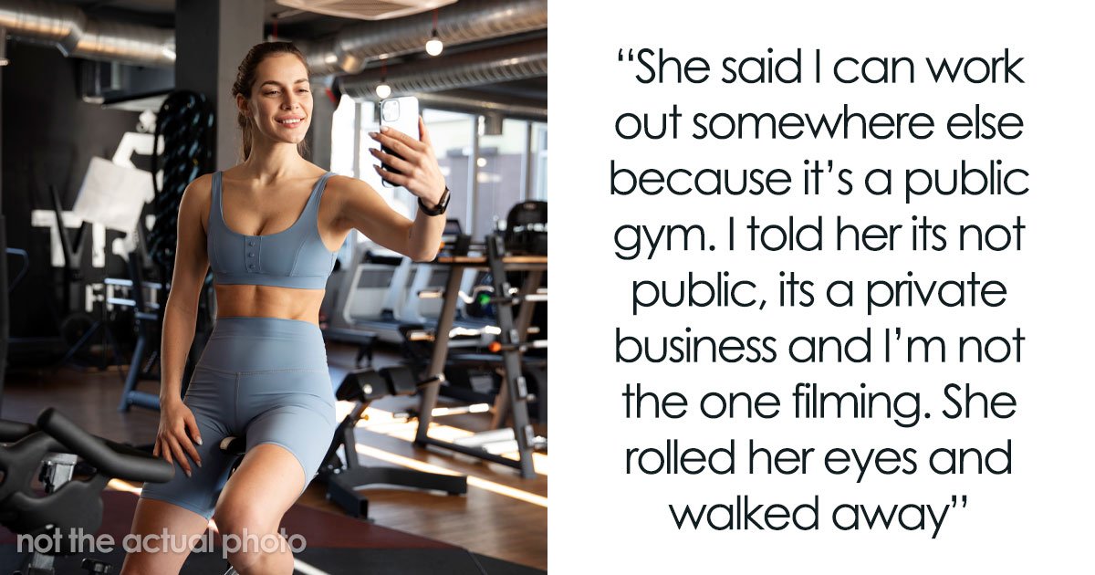 Woman Rolls Her Eyes And Calls Guy A Creep After He Asks Her To Stop Filming Him At The Gym