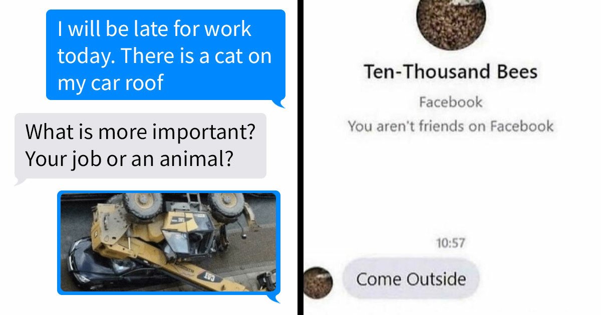 47 Funny Text Exchanges That Escalated Fast
