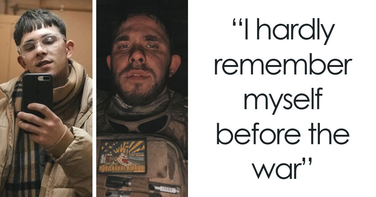 42 Ukrainian Soldiers Reveal How War Transformed Them In Striking Before-And-After Photos