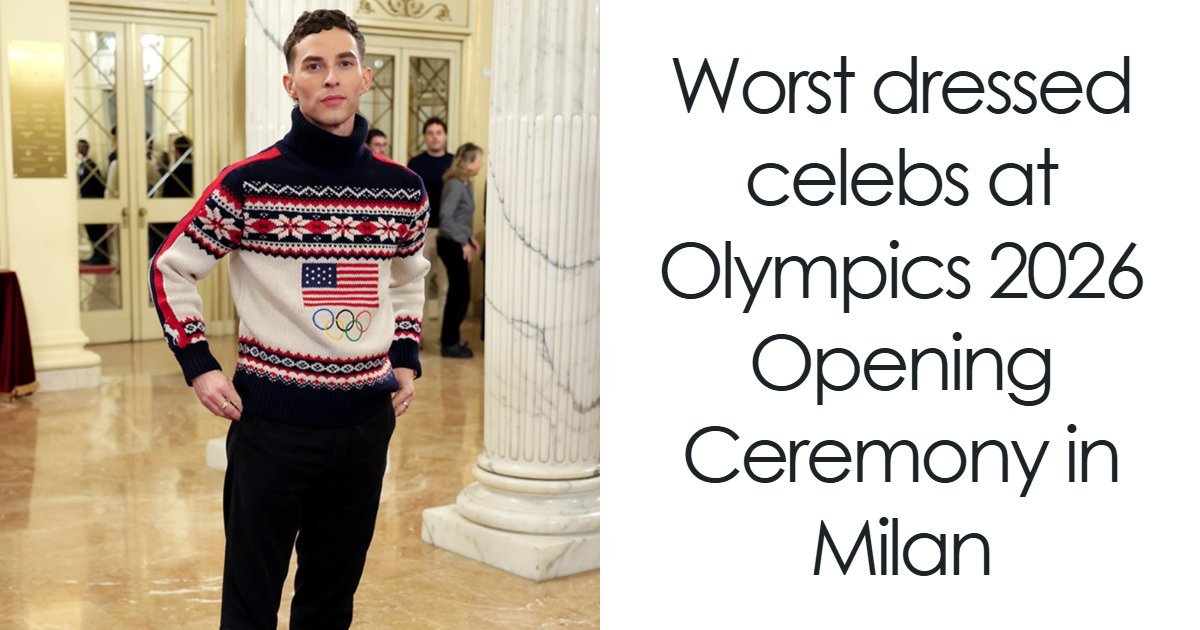 10 Worst-Dressed Celebs At 2026 Winter Olympics Opening Ceremony In Milan