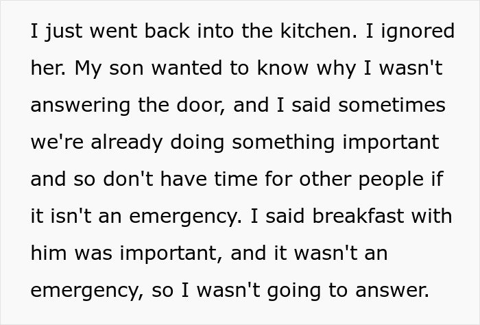 Man stressed and paranoid, avoiding interaction with unhinged neighbor who won&rsquo;t leave him alone at home.