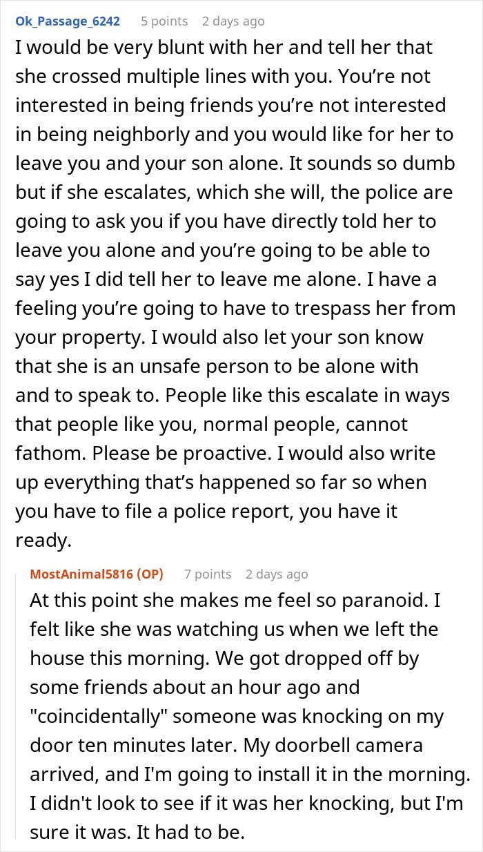 Man stressed and paranoid outside home after unhinged neighbor constantly watches and won&rsquo;t leave him alone