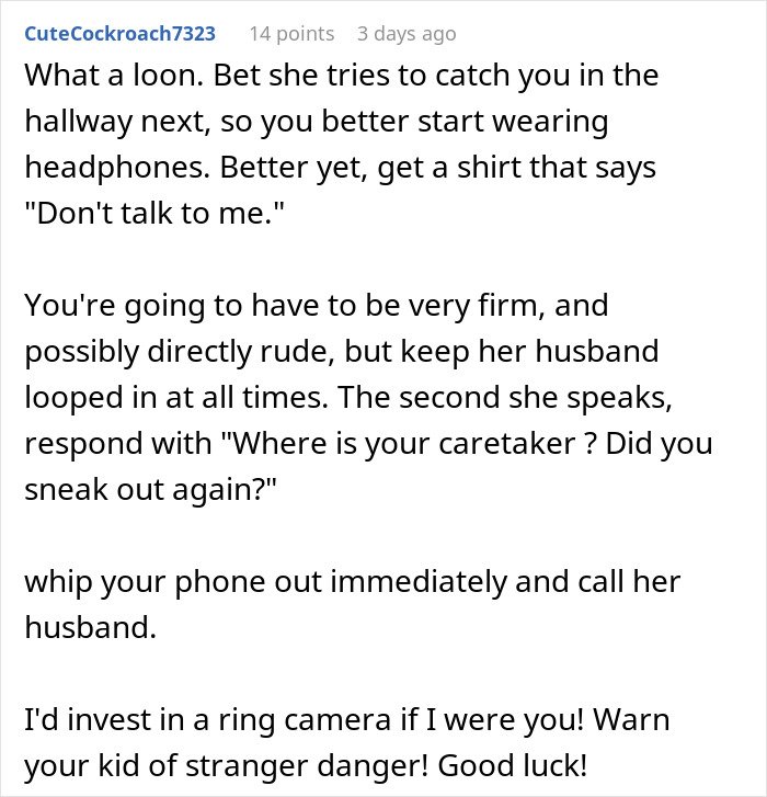Man stressed and paranoid at home, anxious about unhinged neighbor who won&rsquo;t leave him alone.