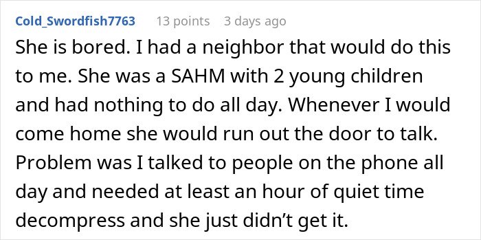 Man stressed and paranoid reading messages about unhinged neighbor who won&rsquo;t leave him alone at home.