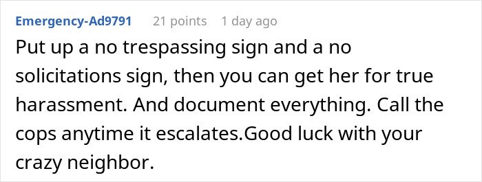 Man stressed and paranoid standing outside his home, worried about an unhinged neighbor who won&rsquo;t leave him alone