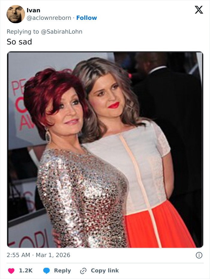 Kelly Osbourne posing with another woman at an event, showcasing her viral Brit Awards look.