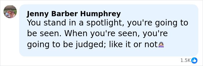 Comment from Jenny Barber Humphrey responding to Kelly Osbourne fires back at cruel trolls after Brit Awards look goes viral.