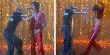 Chaos At Brit Awards As Singer Gets Pushed Off Stage Mid Performance In Viral Video